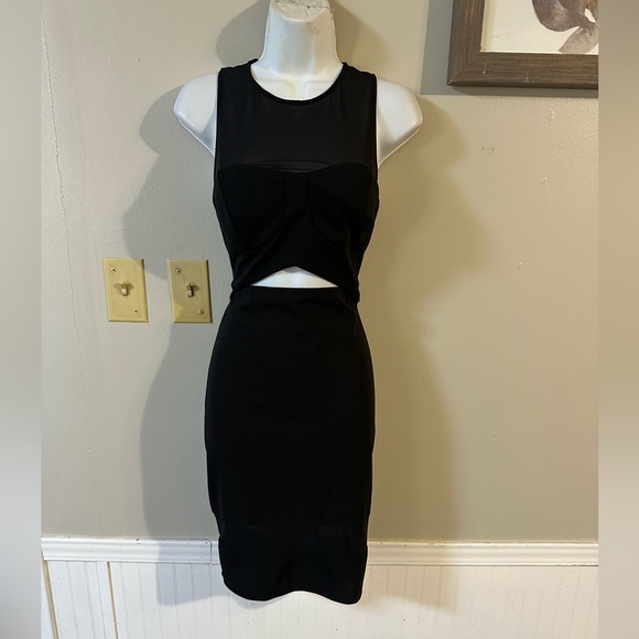 Privy Black Midi Dress - Picture 1 of 7